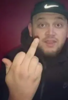 🖕 2f4a1565 가운데 손가락, 모욕적, 무례한, 제스처 telegram sticker