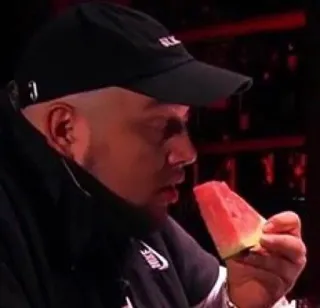 😒 67c734f6 남자, 수박, 먹기, 인물, 음식 telegram sticker