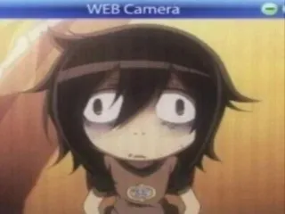 😵‍💫 392856b4 WEB CAMERA Anime, Webcam, Kartun, Gadis, Tangkapan layar whatsapp sticker