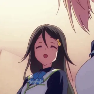 🌸 c43dad8d Anime, Gadis, Imut, Senang, Seragam sekolah telegram sticker