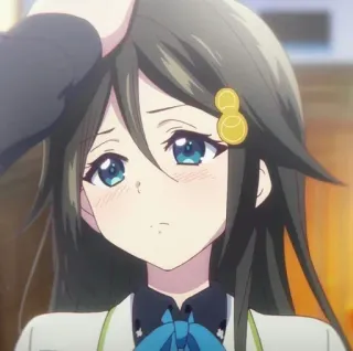 🌸 d701933f Anime, Gadis, Lucu, Karakter, Elus kepala telegram sticker