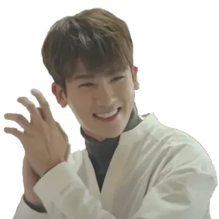 😄 ab4a39ce 人物, 男性, 笑顔, 幸せ, ジェスチャー, ポートレート telegram sticker