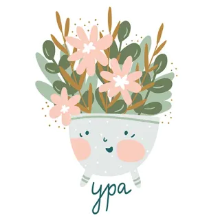 👍 54ab1441 ура Blumen, Topf, süß, floral, Pflanze telegram sticker