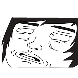 😖 3993a55a Meme, Engraçado, Rosto, Expressão, Desenho animado telegram sticker