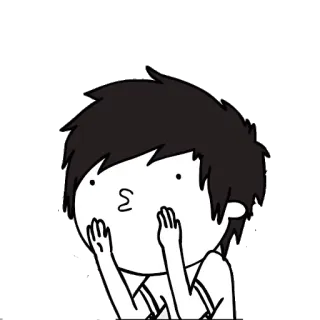 😗 6b8702ec Desenho animado, Anime, Chocado, Surpresa, Personagem, Emoção telegram sticker