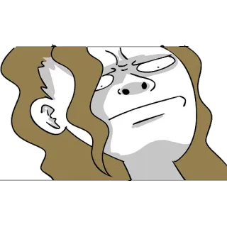 😡 a02a7515 desenho animado, expressão, rosto, pessoa, personagem, engraçado telegram sticker