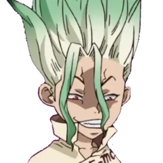 😆 7af112f3 Senku Ishigami Dr. Stone Anime, Senku, Dr. Stone, Scienza, faccia buffa whatsapp sticker