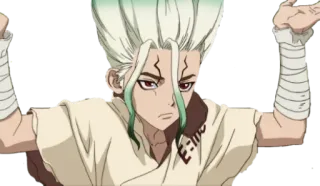 🤷‍♂ cdf0898d Ishigami Senku Dr. Stone Anime, Ishigami Senku, Dr. Stone whatsapp sticker