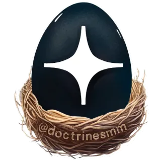 🎩 7fc91108 @doctrinesmm œuf, nid, symbole, réseaux sociaux, doctrines telegram sticker