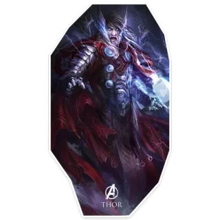 🎆 370ec119 Thor Avengers THOR 토르, 어벤져스, 마블, 슈퍼히어로, 만화책, 번개 telegram sticker