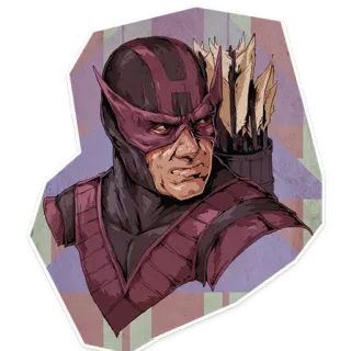 🎆 c22a9d0a Hawkeye 호크아이, 마블, 슈퍼히어로, 만화, 궁수, 어벤져스 telegram sticker