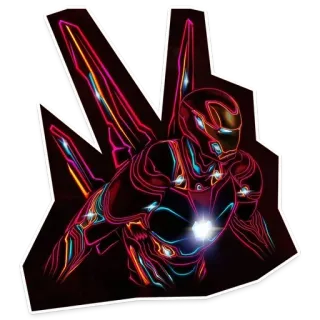 🎆 d937e954 Iron Man 아이언맨, 마블, 슈퍼히어로, 갑옷, 기술, 어벤져스 telegram sticker