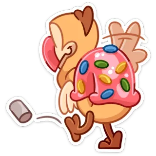 👋 3a905b7b ドードー, 鳥, デザート, 漫画, かわいい, ステッカー telegram sticker