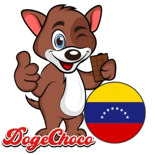🇻🇪 157691f3 DogeChoco doge, cioccolato, venezuela, cartoni animati, valuta, moneta telegram sticker