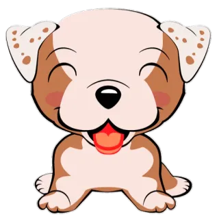 😗 bf727725 dog, puppy, cute, sticker, animal whatsapp sticker