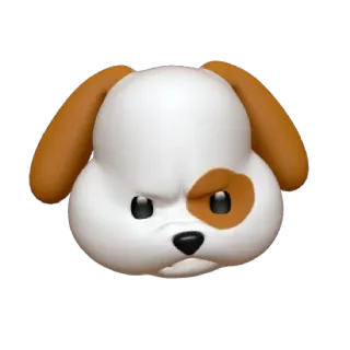 🐶 9f212cd3 狗, 表情符号, 脾气暴躁, 生气, 动物 telegram sticker