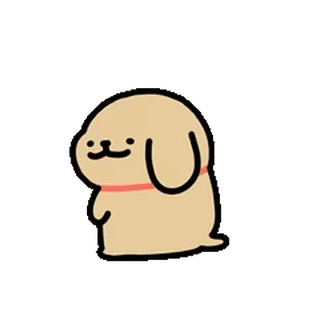 😊 2658a975 cane, carino, cartone animato, animale domestico, animale, kawaii, adesivo telegram sticker