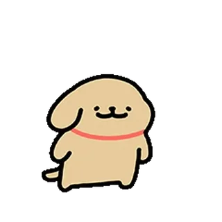 😊 c88755a4 cane, animale, cartone animato, carino, adesivo telegram sticker