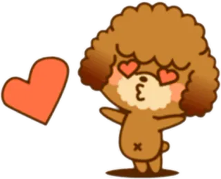 😘 7e5afec5 perro, corazón, amor, beso, lindo telegram sticker