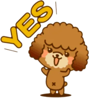 👌 a333ee5b YES perro, sí, animal, aprobación, lindo telegram sticker