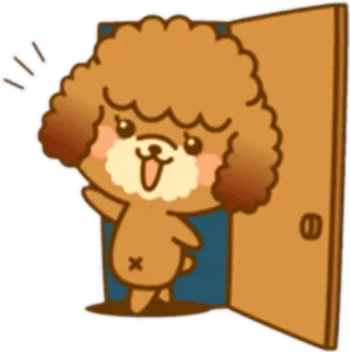 👋 f59839f6 perro, lindo, animal, dibujo, saludo telegram sticker