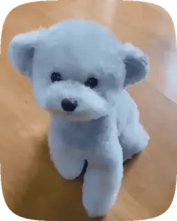 🐶 af4416e3 anak anjing, anjing, mainan, binatang, imut, boneka telegram sticker