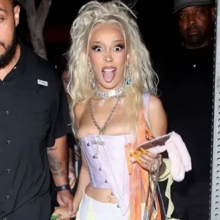 🐚 81507da1 Doja Cat Doja Cat, 名人, 歌手, 流行歌手, 金发 telegram sticker