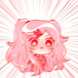 😋 190b38d9 Anime, Kawaii, Mignon, Rose, Manga, Chibi, Dessin animé telegram sticker