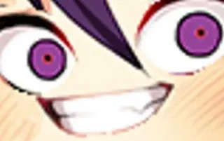 👾 3825ffa7 Anime, Manga, bösartiges Lächeln, Cartoon, Gesicht, Grinsen whatsapp sticker