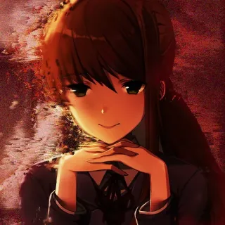 👾 48921ae8 Monika Doki Doki Literature Club! Anime, Monika, Doki Doki Literature Club, Spiel, Visual Novel whatsapp sticker