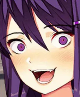 👾 63e8de1e Yuri Doki Doki Literature Club! Anime, Gruselig, Yandere, Doki Doki Literature Club whatsapp sticker