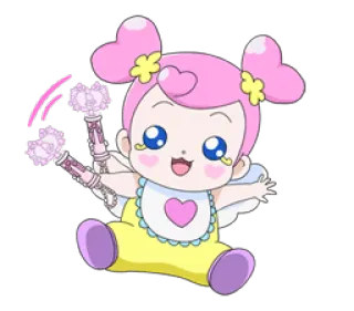 👋 d84fc6ad Anime, Dziecko, Urocze, Kawaii, Postać, Kreskówka, Magiczna dziewczyna whatsapp sticker