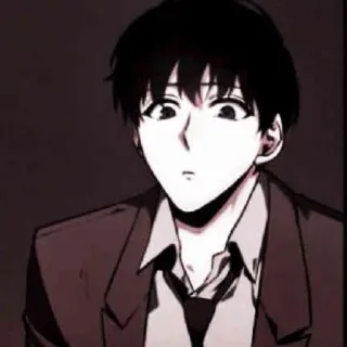 📖 79a8bdab 애니메이션, 만화, 캐릭터, 남자, 정장, 표정 telegram sticker