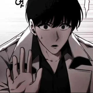 📖 803cf74a 엇 애니메이션, 만화, 캐릭터, 충격, 손 제스처 telegram sticker