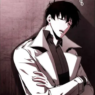 📖 a4c6c34f 남자, 애니메이션, 코트, 남성, 캐릭터, 일러스트 telegram sticker