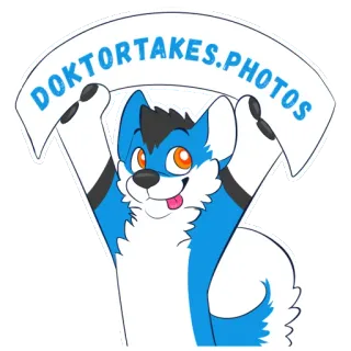 🌐 0504b4e0 DOKTOR TAKES PHOTOS ケモノ, 動物, 漫画, 犬, イラスト, キャラクター telegram sticker