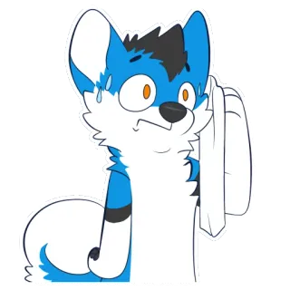 👀 7e97ce2f ケモノ, 擬人化, 不安, タオル, アニメ, 汗, キツネ telegram sticker