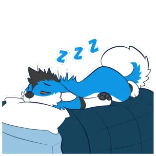 💤 c1ca766c ZZZ 睡眠, 眠い, 犬, 漫画, 怠惰, 動物 telegram sticker