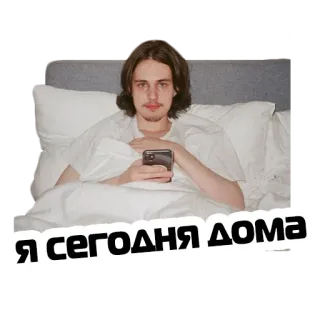 🏡 368ae8cd Я сегодня дома 家, ロシア, 在宅, 室内, リラックス, カジュアル, 男性 telegram sticker