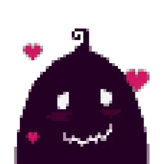 😊 c57a36e0 像素画, 可爱, 爱心, 卡通, 斑点 telegram sticker