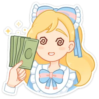 Долли @nyasticks whatsapp stickers