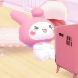 🤣 56b3381e My Melody cartoon, kawaii, cute, sanrio, character, tv telegram sticker