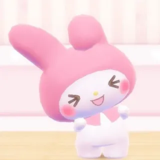 🤣 690c8588 My Melody My Melody, Sanrio, cute, kawaii, pink, bunny telegram sticker