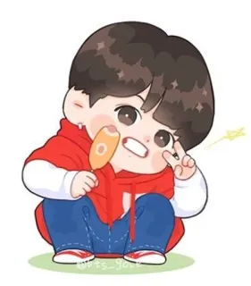 😁 bf801630 การ์ตูน, อนิเมะ, คาวาอิ, K-POP, แฟนอาร์ต telegram sticker