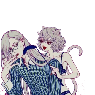 🌾 1cc271fc 애니메이션, 만화, 고양이귀, 폭력, 피, 본디지 telegram sticker