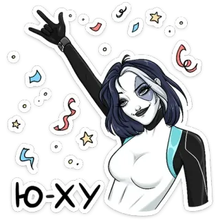 🥳 9efdc714 Domino Ю-ХУ domino, marvel, superhero, komik, perayaan, pesta, konfeti whatsapp sticker
