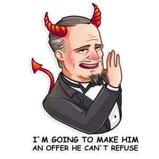 Don Corleone telegram stickers