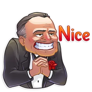 😈 d886b69d Nice การ์ตูน, ผู้ชาย, สูท, ดี, มีความสุข telegram sticker