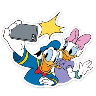 Donald Duck and Daisy @TgSticker telegram stickers