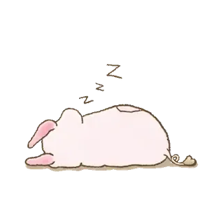 🐖 7f57f7b8 动物, 猪, 睡觉, 懒惰, 卡通, 可爱 telegram sticker